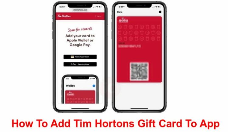 How To Add Tim Hortons Gift Card To App