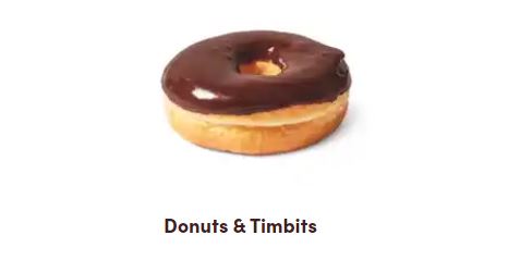 Tim Hortons Kamloops Donuts & Timbits Menu with Prices